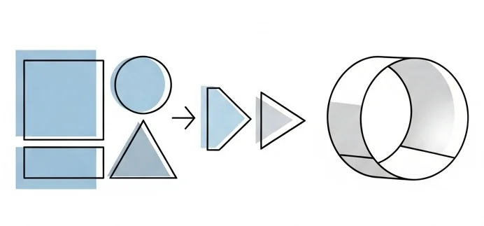 Class to object instantiation process visualization showing blueprint transforming into concrete object