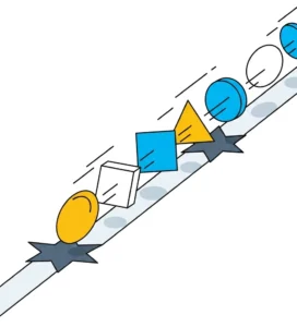 Different shaped objects passing through same shaped hole, representing polymorphism in programming